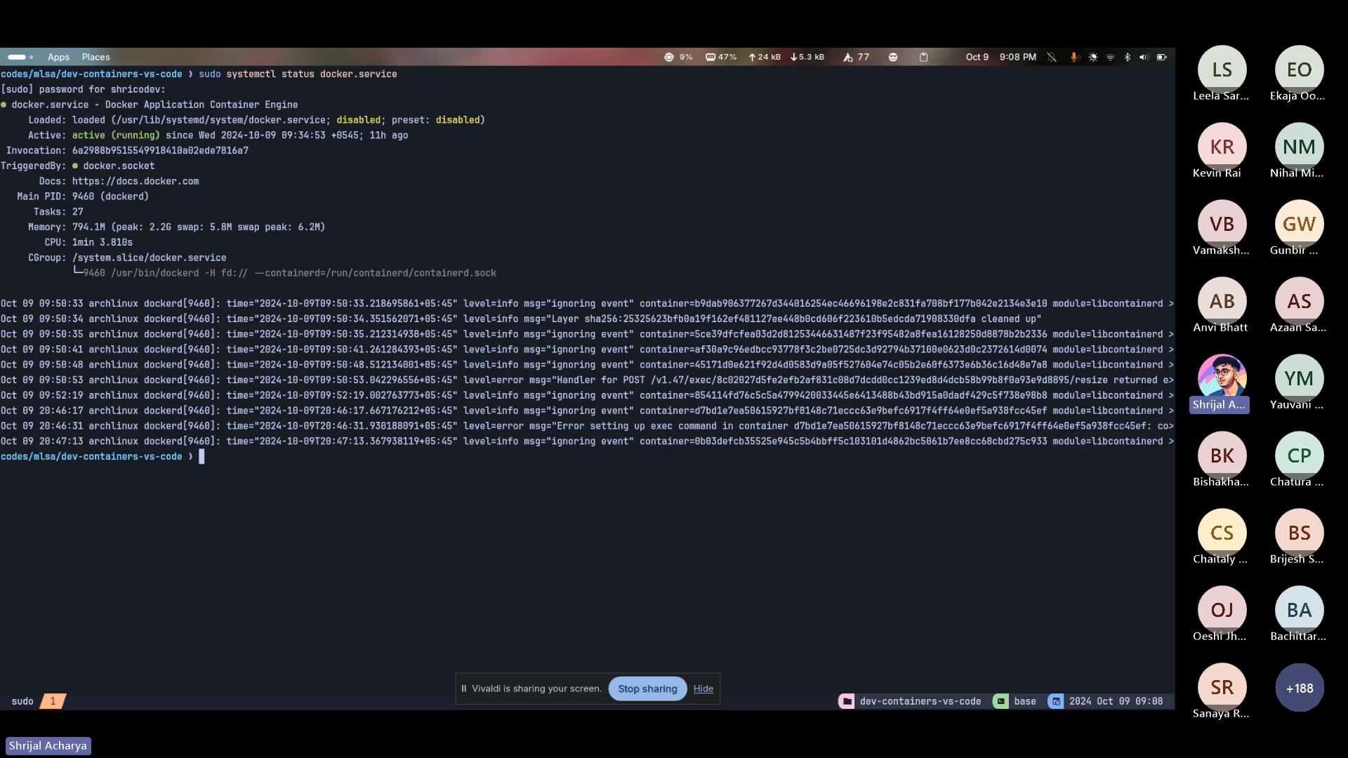 Presentation slide from the Dev Containers and Web API workshop.