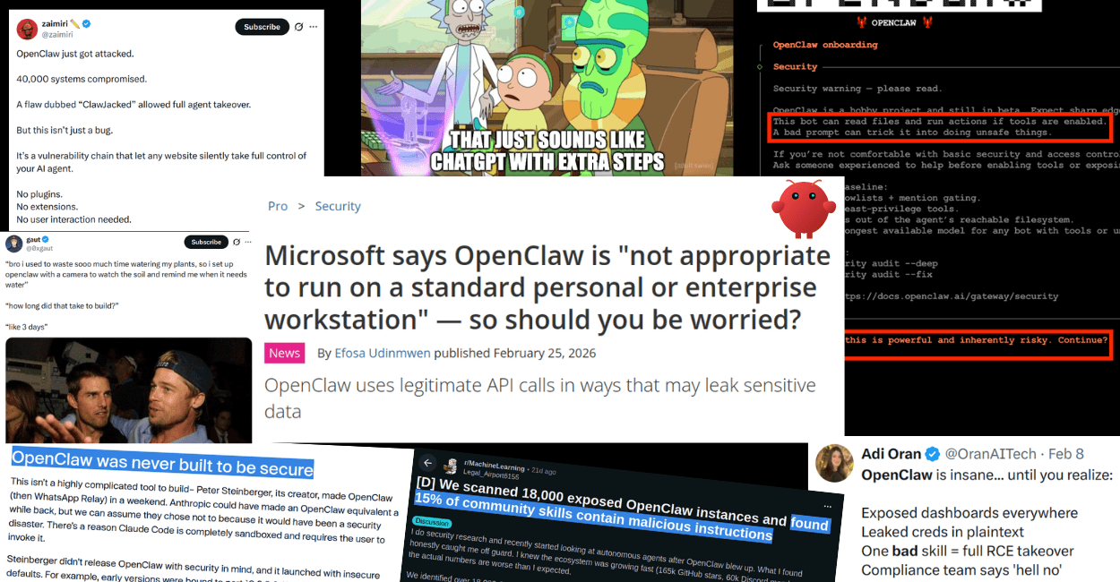 OpenClaw banter on the internet