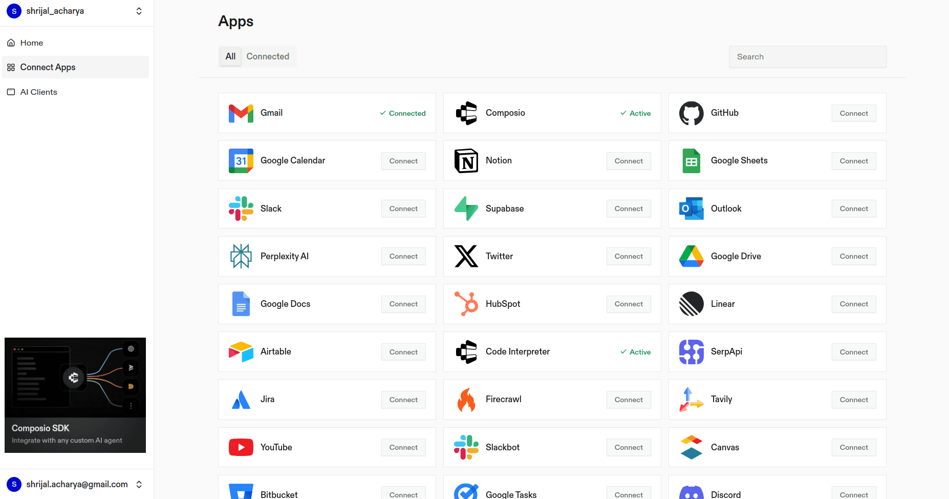 Composio Integrations