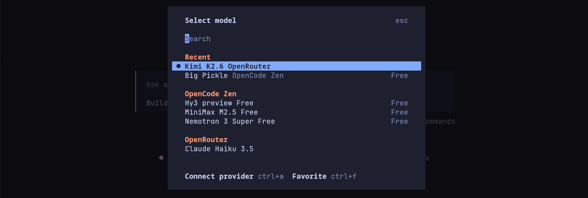 Kimi K2.6 in OpenRouter