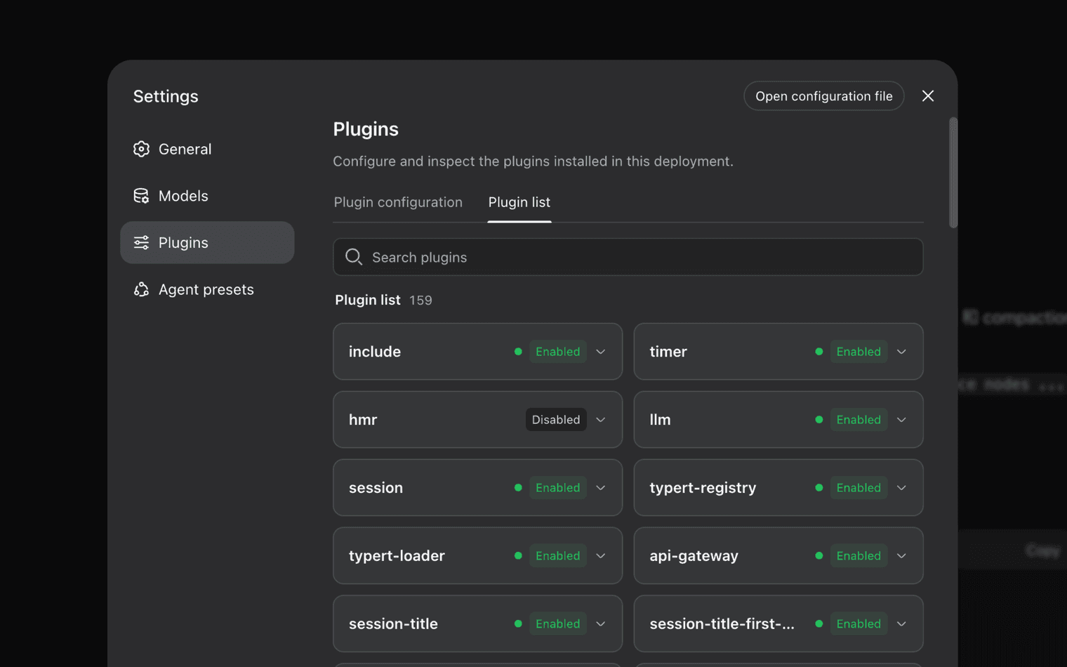 dsh plugins