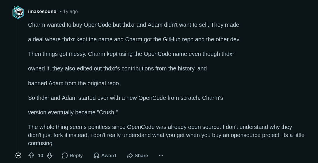 opencode origin