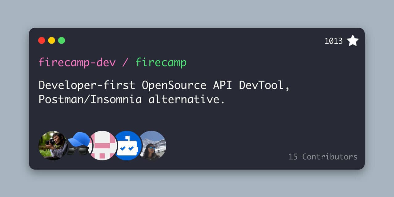 Firecamp tool Postman alternative