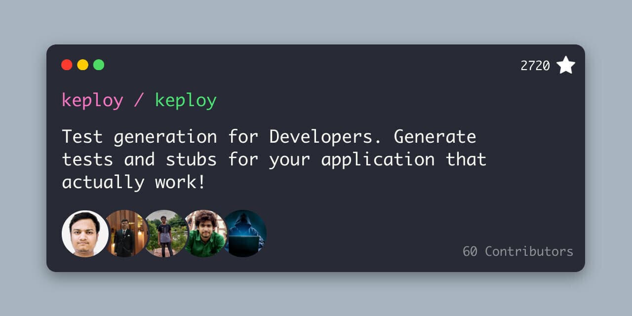 Keploy Generate Backend Tests