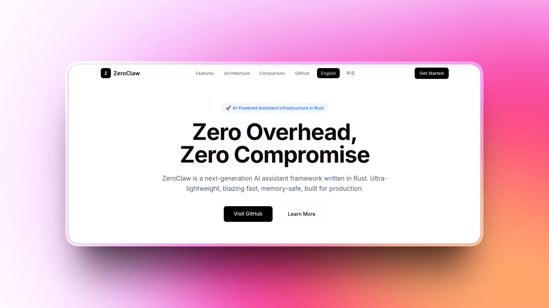 ZeroClaw - OpenClaw alternative