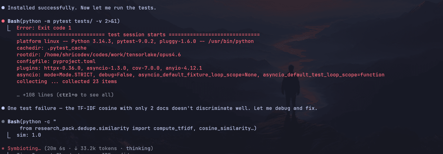 Opus 4.6 project build error