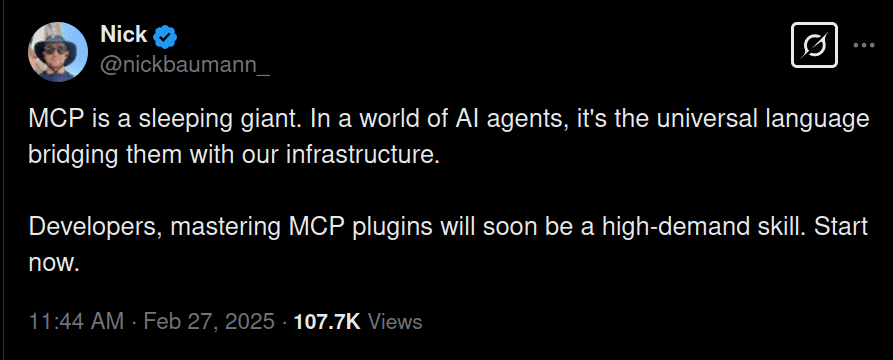 Tweet on MCP