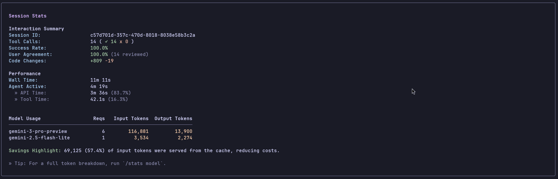 Gemini 3 token usage coding agent problem