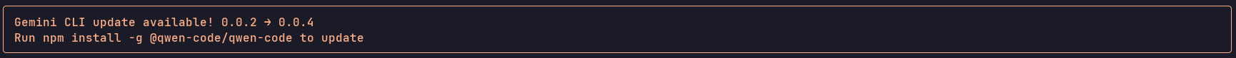 Gemini CLI typo for Qwen Code CLI