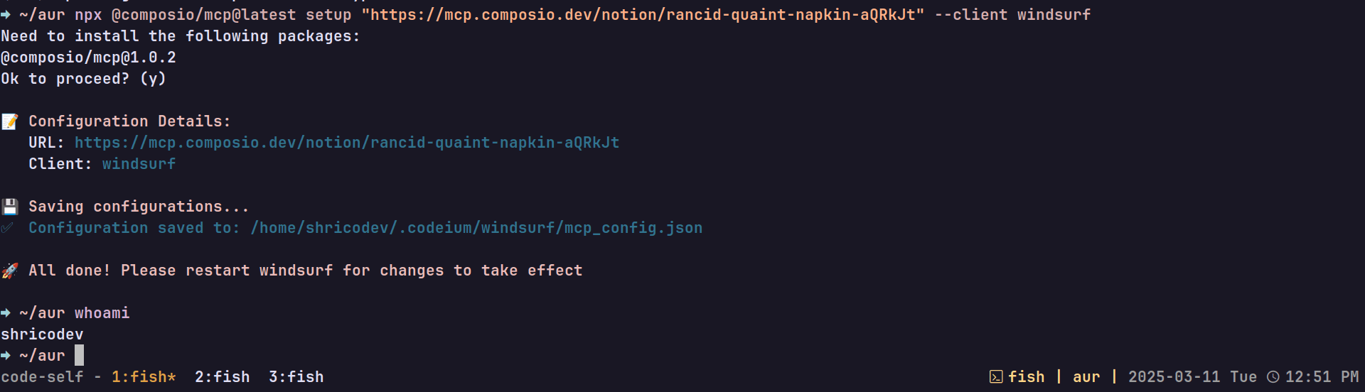 Adding an MCP integration to Windsurf