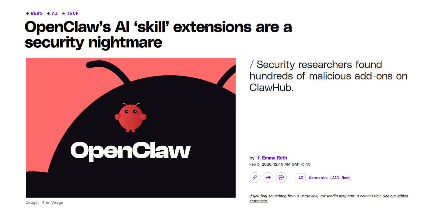 OpenClaw compromised