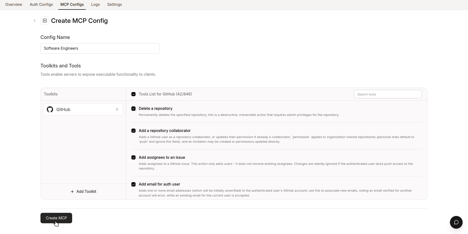 composio toolkits