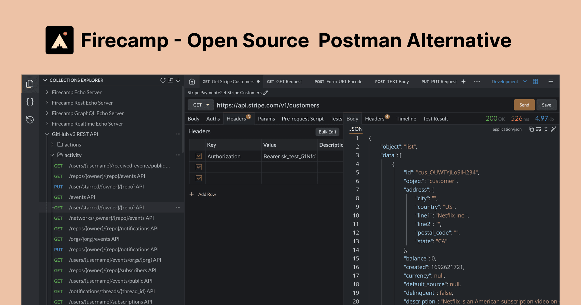 Firecamp Postman alternative