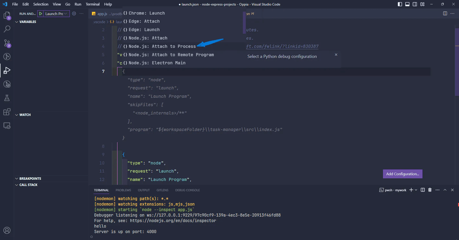 Add Configuration
