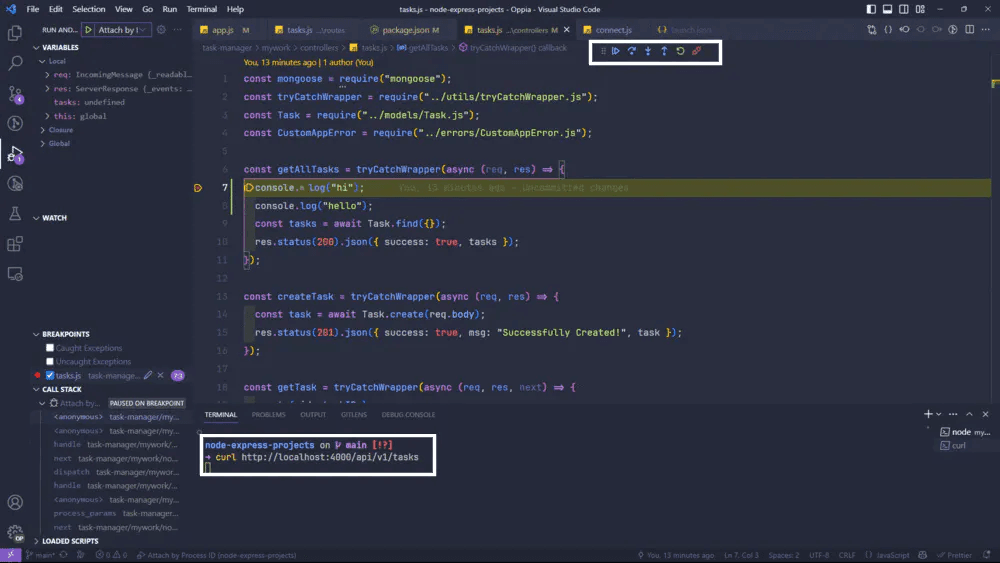 VScode Breakpoint Debug