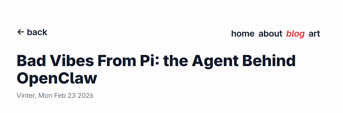 Pi agent extensions probable harm talk