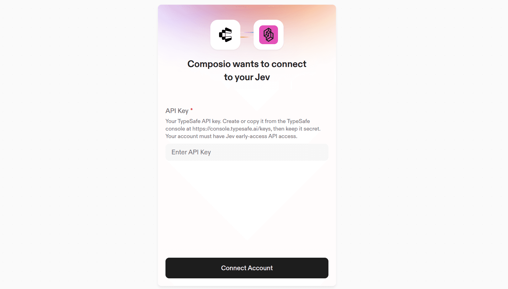 composio jev connection