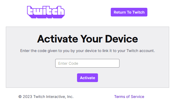 Twitch connection approval