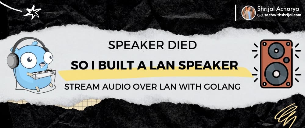 My speaker broke, so I built a LAN speaker